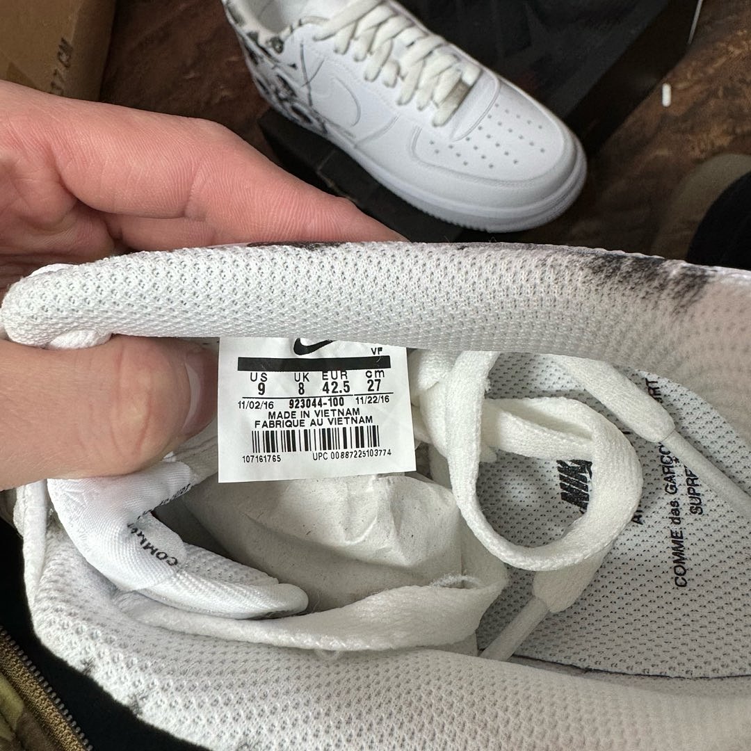 Nike Air Force 1 Low Supreme Comme Des Garcons Shirt - Image 4