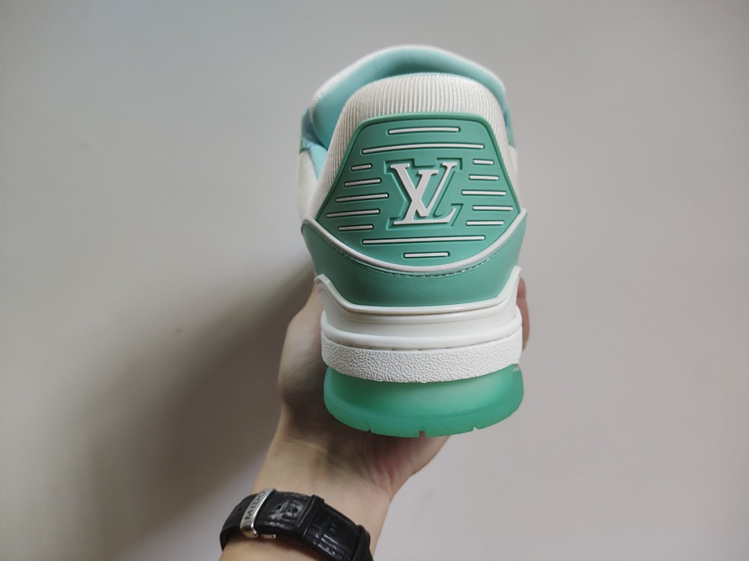 Louis Vuitton LV Trainer (Green White) - Image 4