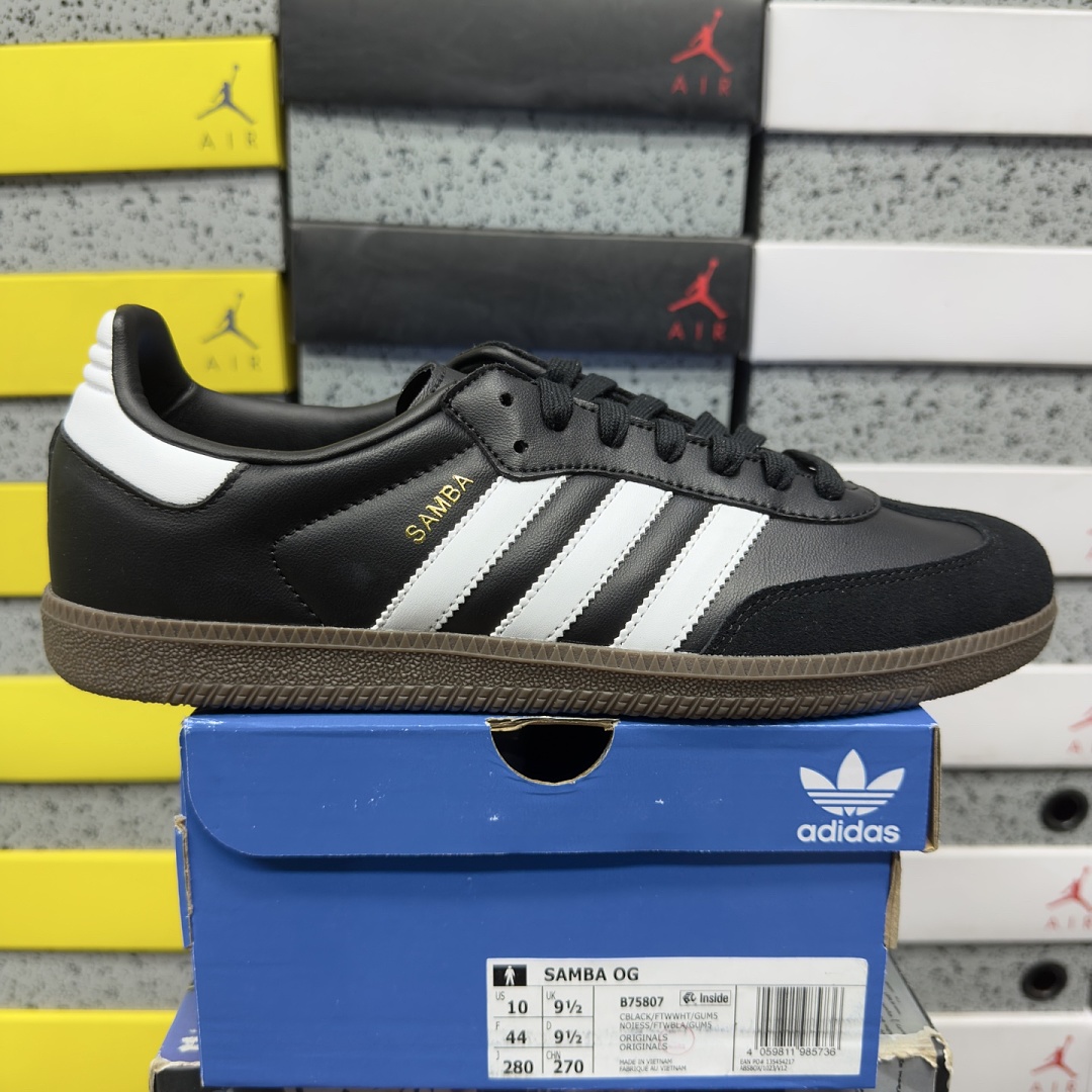 Adidas Samba OG Black White Gum B75807