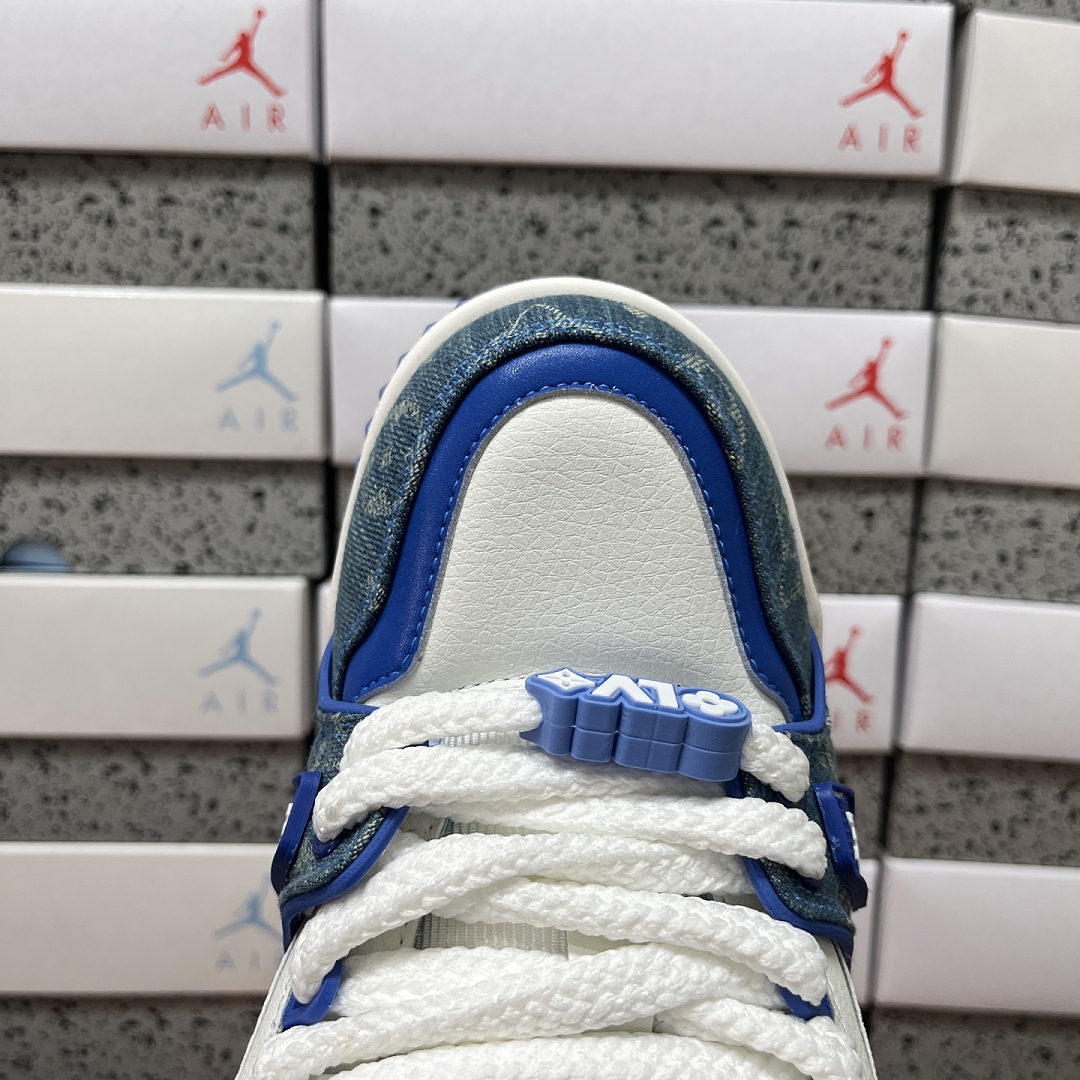 Louis Vuitton Trainer Maxi (Blue White) - Image 4