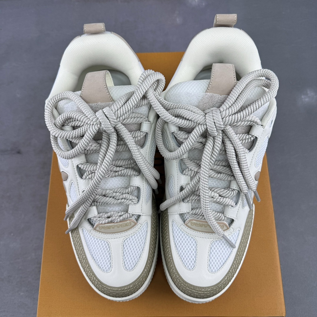 Louis Vuitton LV Skate White Brown Sneakers - Image 12