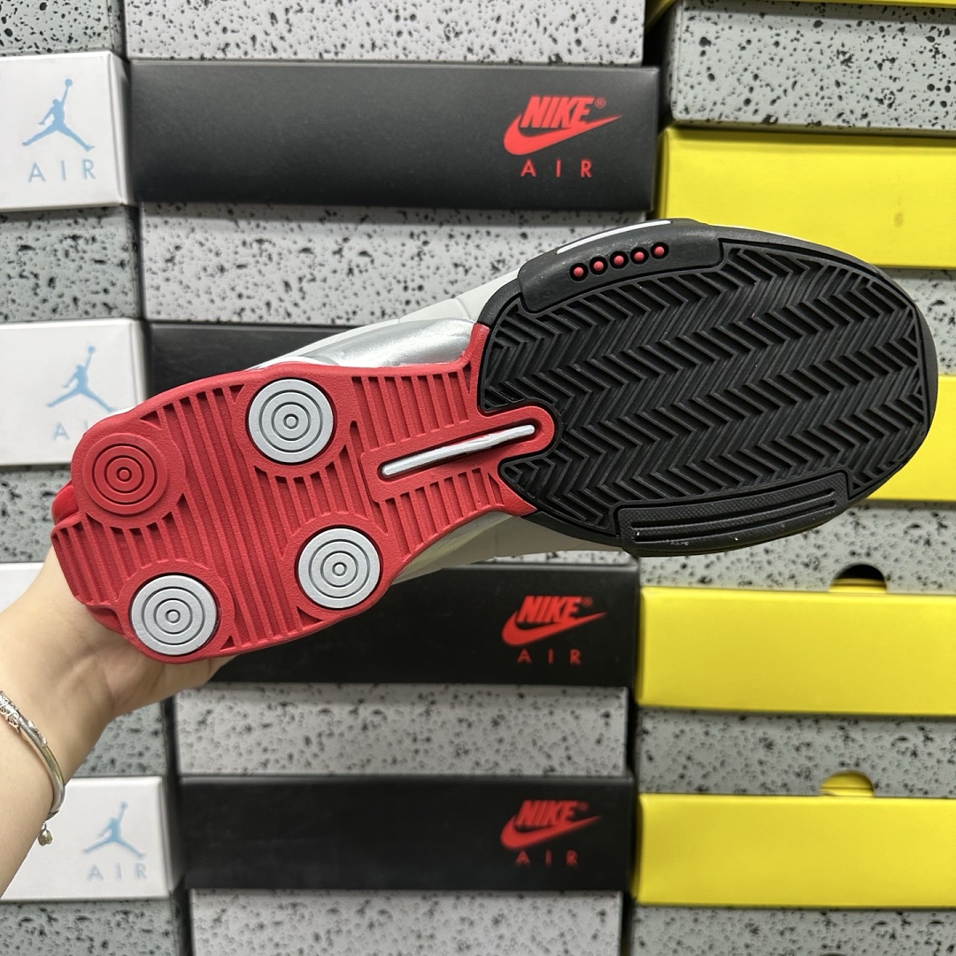 Nike Shox BB4 (Black Cement Red) - Image 10