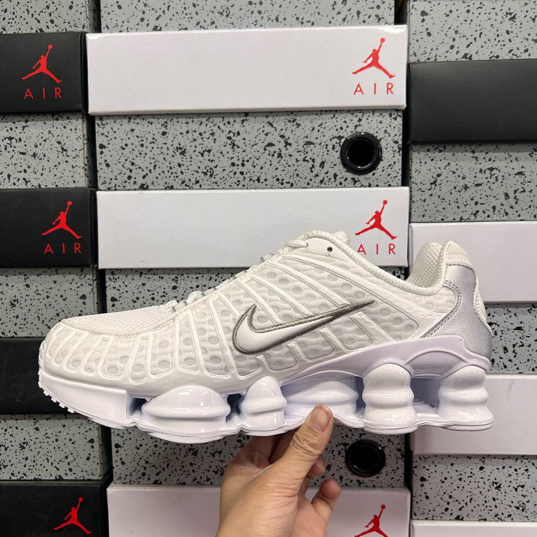 Nike Shox TL (White Metallic Silver) - Image 9