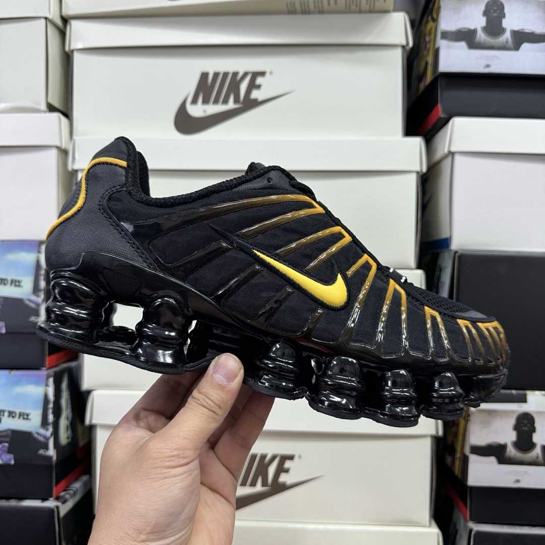 Nike Shox TL Black University (Gold) - Image 9