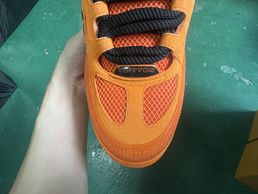 Louis Vuitton LV Skate Orange Sneakers SK - Image 8