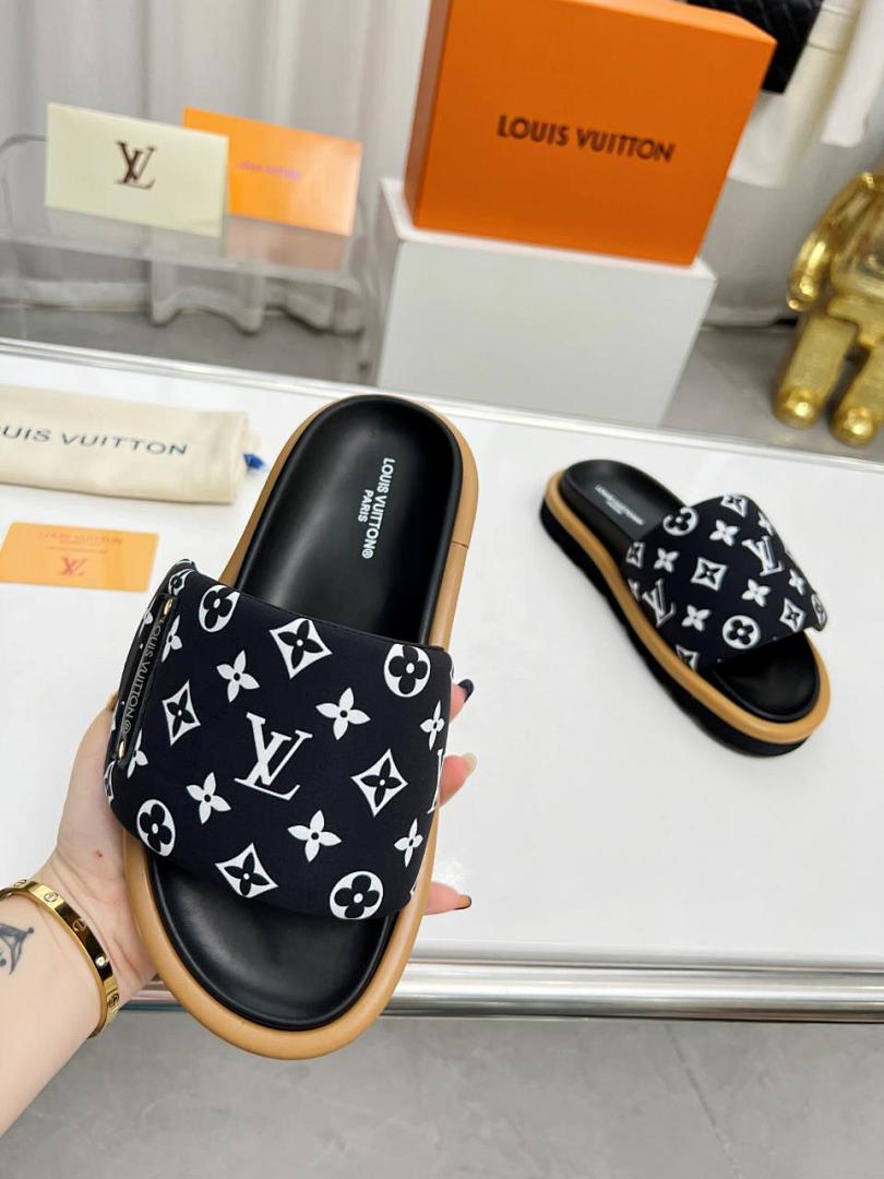 Louis Vuitton Velcro Slippers - Image 6