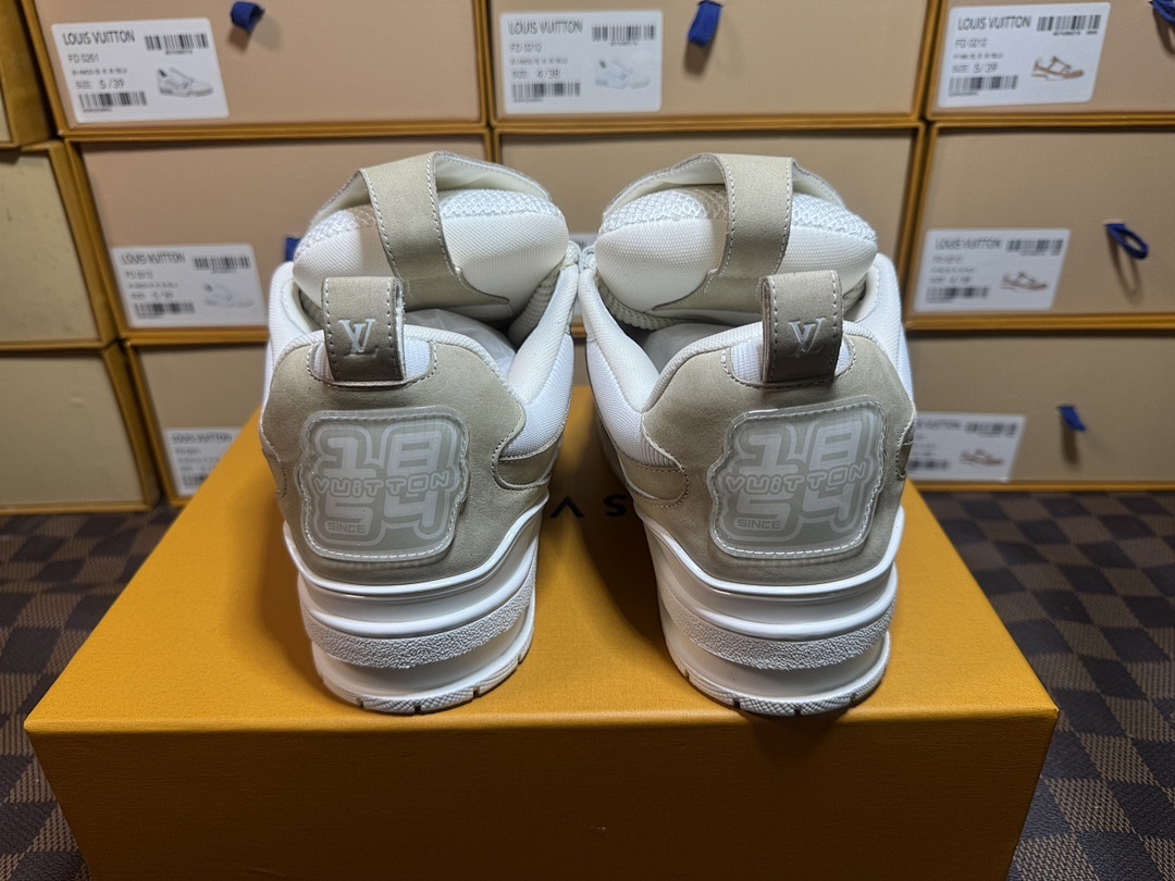Louis Vuitton LV Skate White Brown Sneakers - Image 6