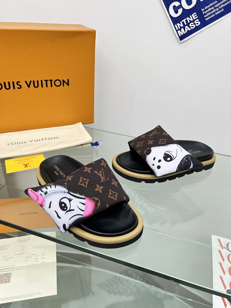 Louis Vuitton Velcro Slippers - Image 3