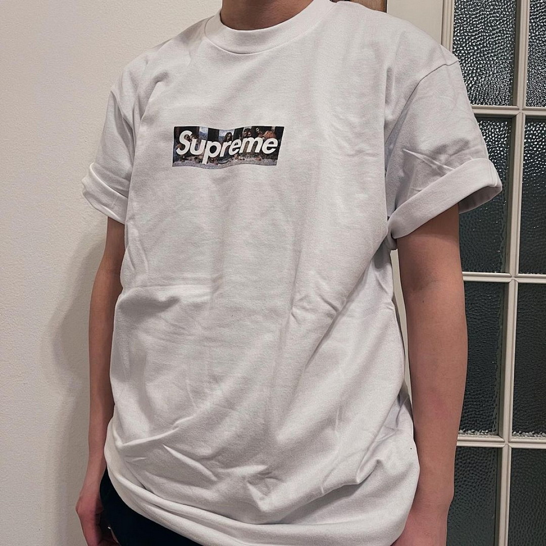 Supreme 108 Sup 21Ss Milan Box Logo Tee Cream Limited Exclusive Bogo Short Sleeve T S M L XL - Image 9