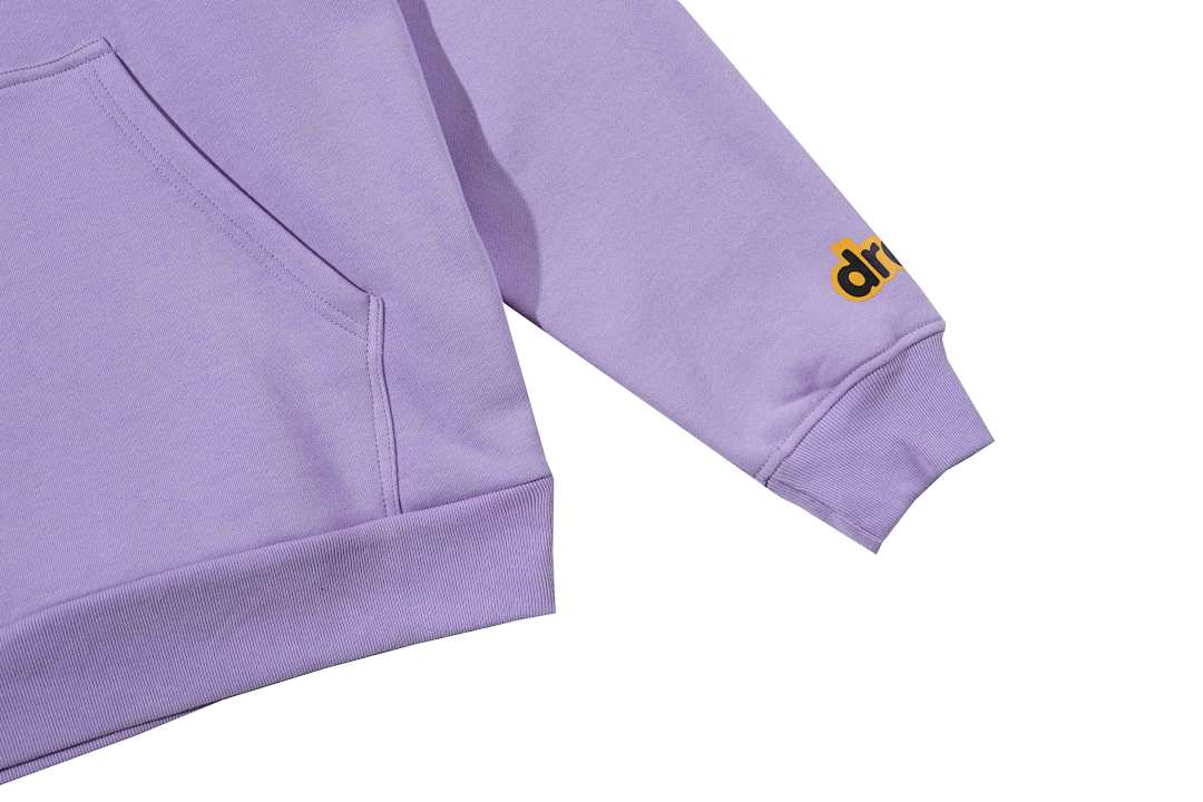 Drew House 228 DREW HOUSE SSENSE Exclusive Painted Mascot Hoodie Collab Limited Embroidered Velvet Black Purple S M L - Image 8