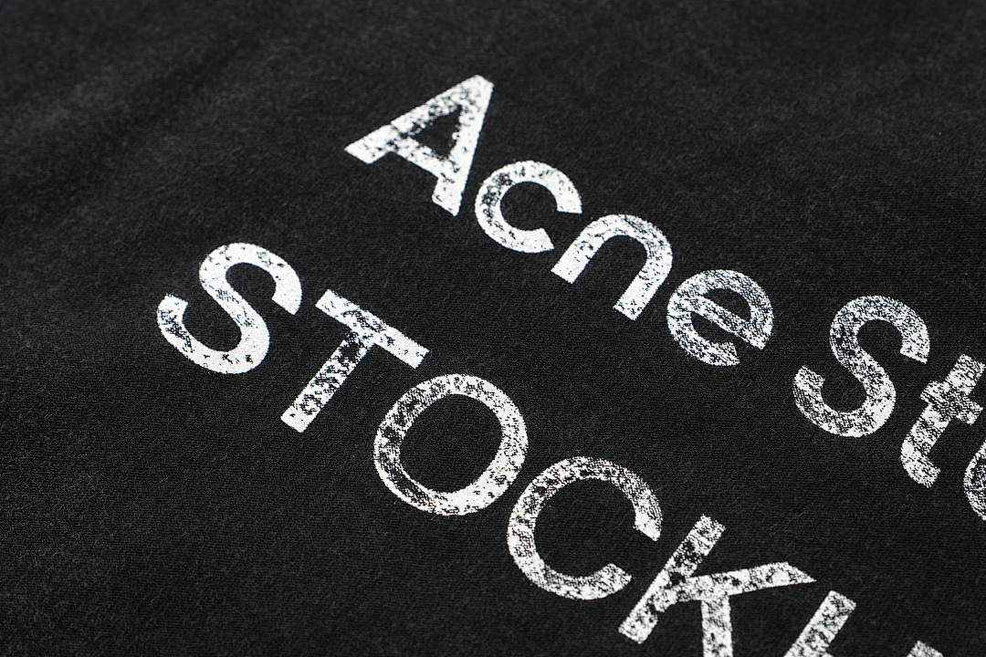 Acne Studios 118 AC LOGO Print Short Sleeve T Pink Floral Grey Black White Red Olive Green Dark Blue Spring Purple S-XL 8026# - Image 90