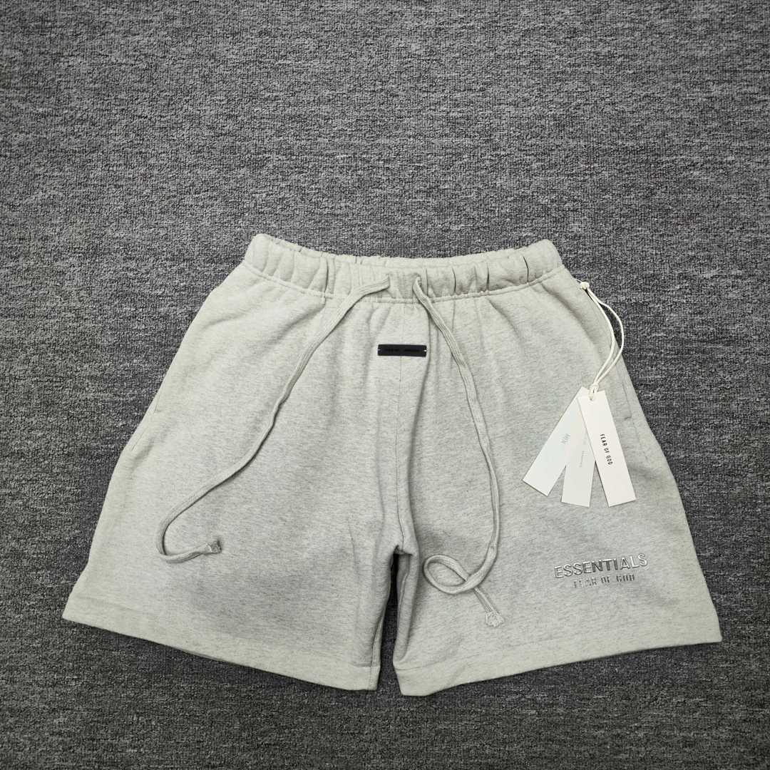 Essentials 148 Ess SS25 Classic Hoodie Label Print Short Silk Silver Gum Black Grey Brown Oatmeal XS-XL - Image 64