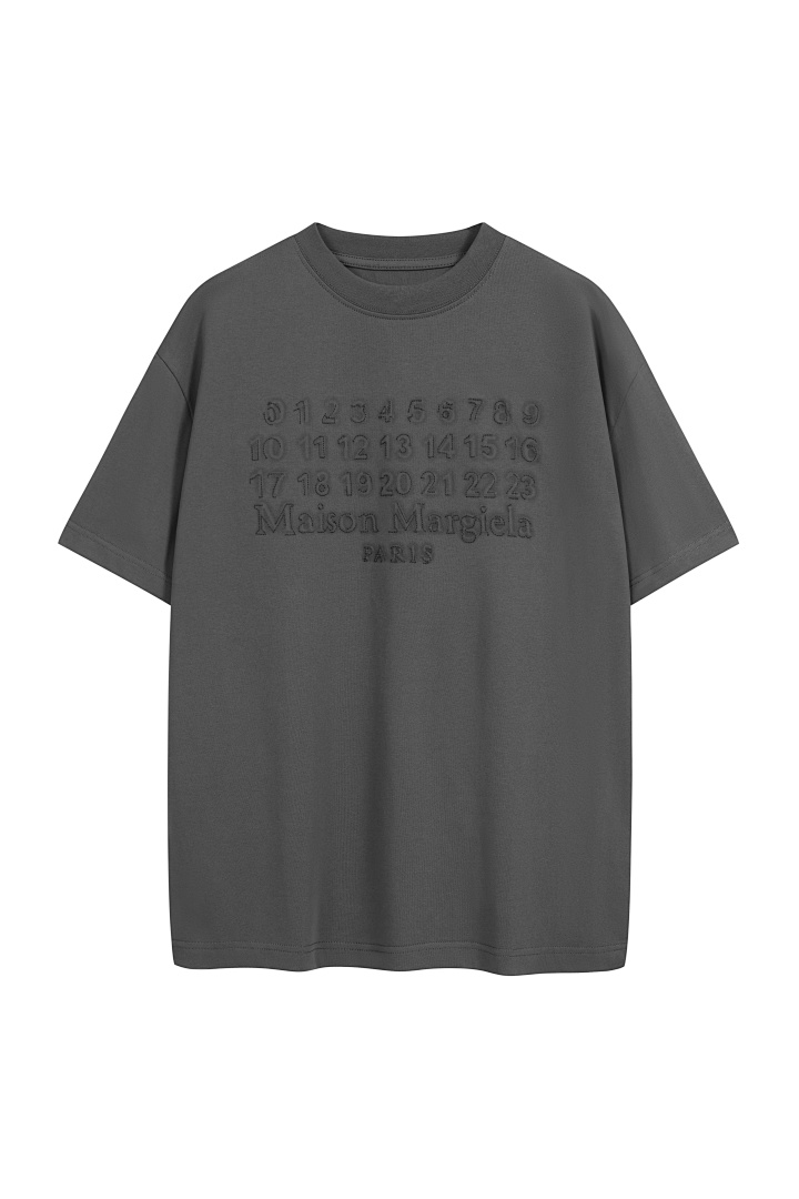 On Running 128 M6 Embroidered LOGO Short Sleeve T Grey Apricot 46 48 50 52 8091# - Image 3