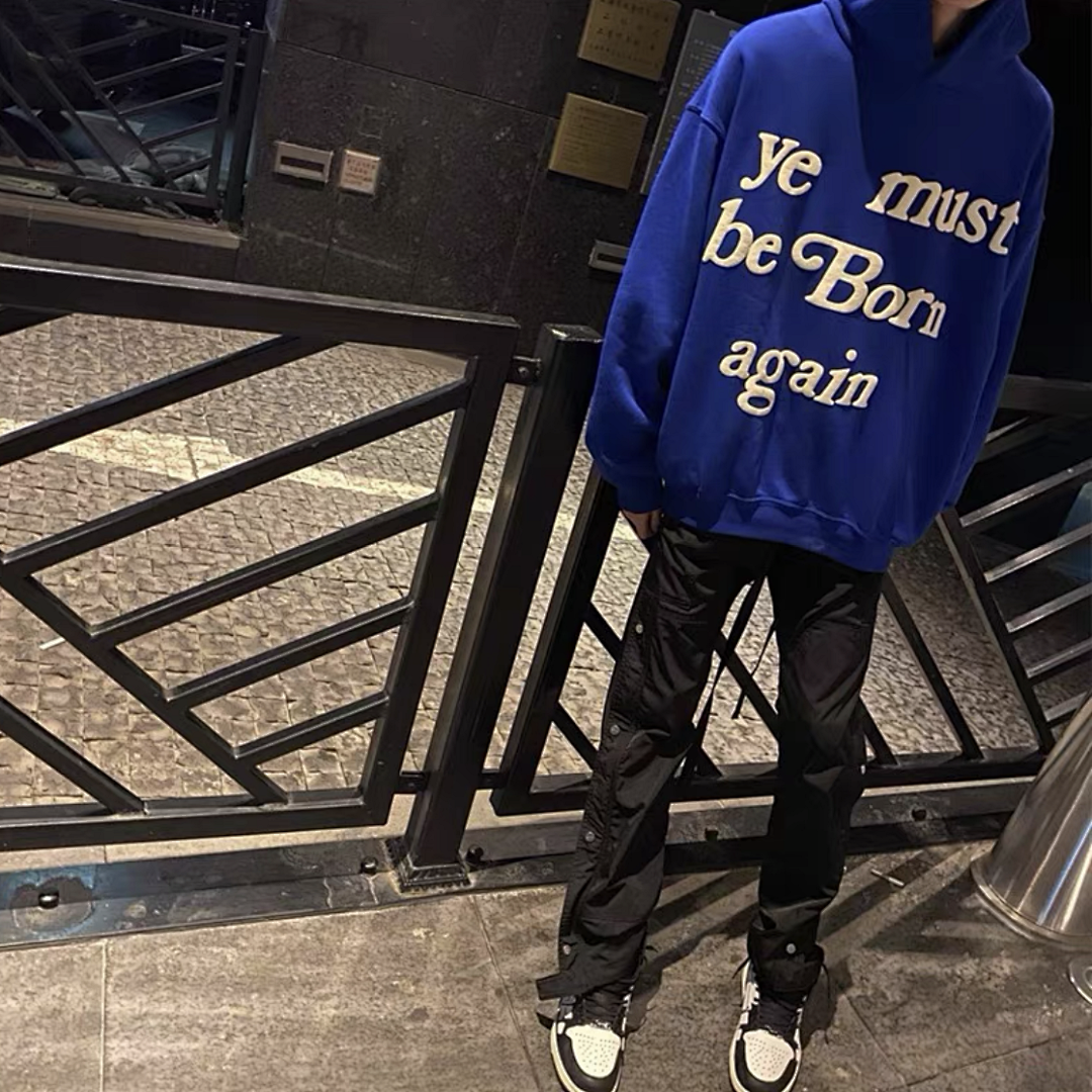 Unbranded 218 CPFM YE MUST BE BORN AGAIN HOODIE Velvet : Black Brown Dark Grey Ink Green Color Blue Yellow Bright Red Orange Purple S M L - Image 29