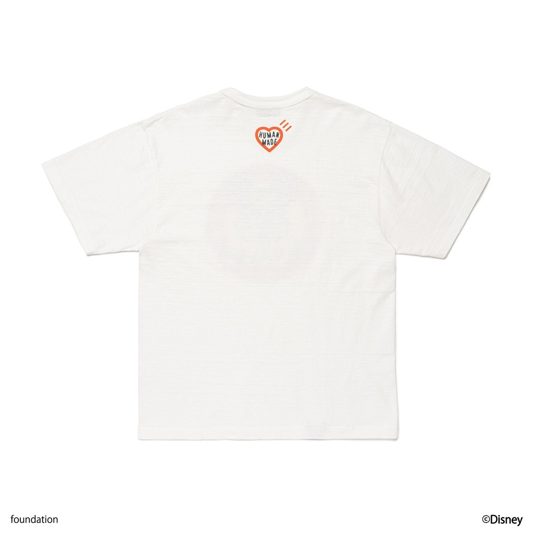 Human Made 118 Human Made X Mickey Mouse Club Tee Cream Classic Collab Limited Exclusive Khaki Print Cotton Short Sleeve T : White S M L - Image 13
