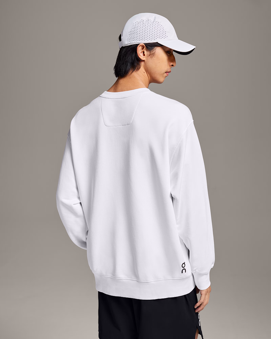 On Running ON SALE118 CLUB CREWNECK SWEATSHIRT LOGO Print Collar Top Long Sleeve : Black White Light Grey S M L - Image 7