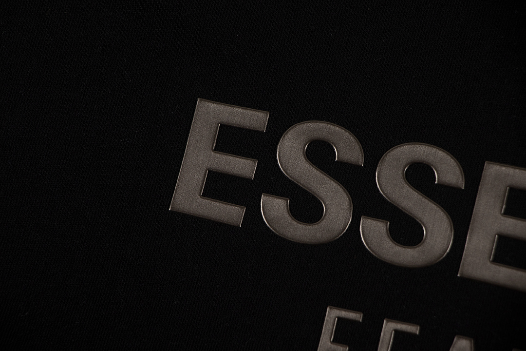 Essentials 118 SS25 Classic Hoodie Label Print Short Sleeve Silk Silver Gum : XS-XL (Grey Brown Oatmeal) - Image 39