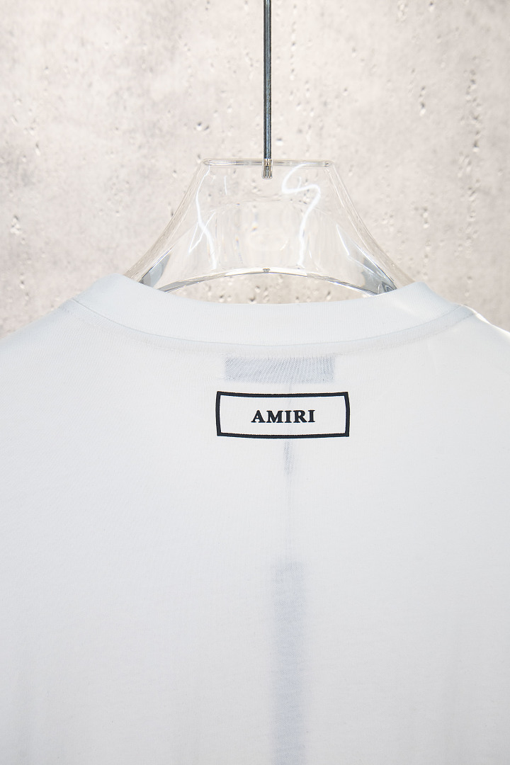 AMIRI 148 Wide Version Model Long Sleeve T Black White S M L XL 604# - Image 38