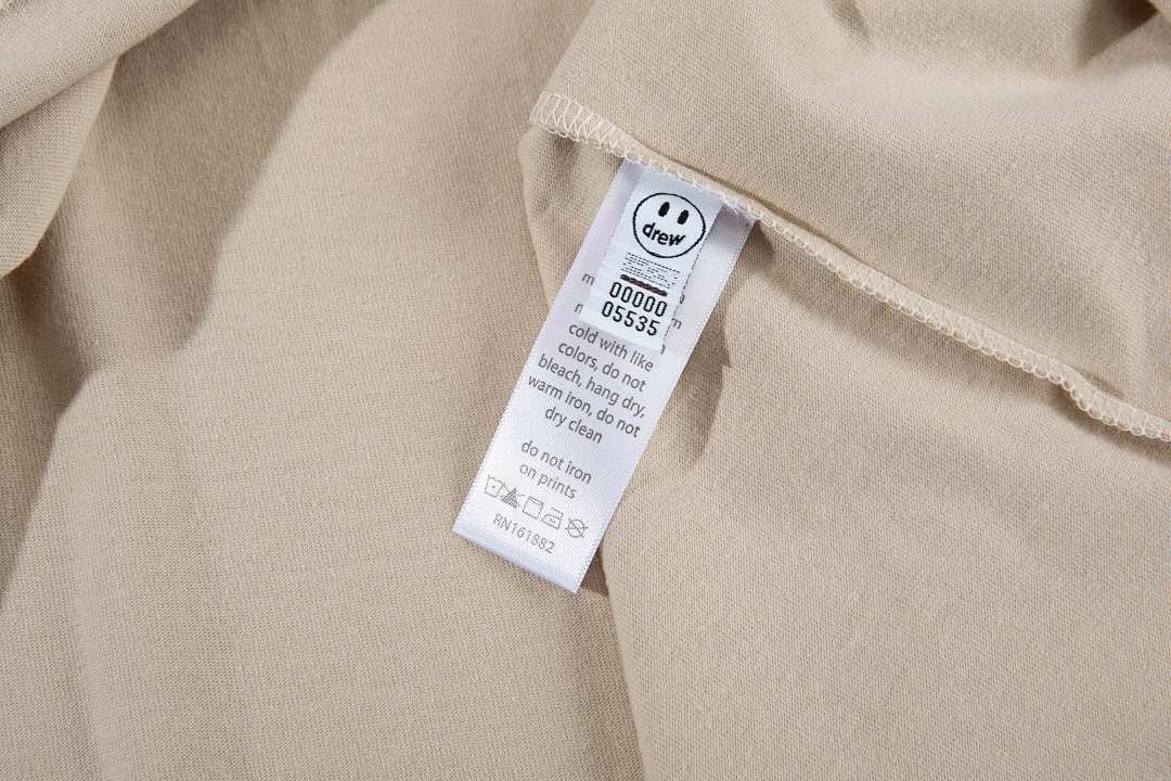 Drew House 98 DREW HOUSE ALLEN THE ALIEN Ss TEE Star Print Collar Solid Cotton Short Sleeve T Light Camel Pink S M L - Image 11