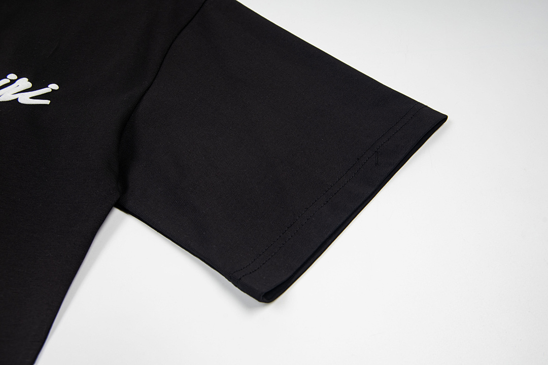 AMIRI 118 Wide Version Model Short Sleeve T Logo Print High Wind Black White S M L XL 9913# - Image 7