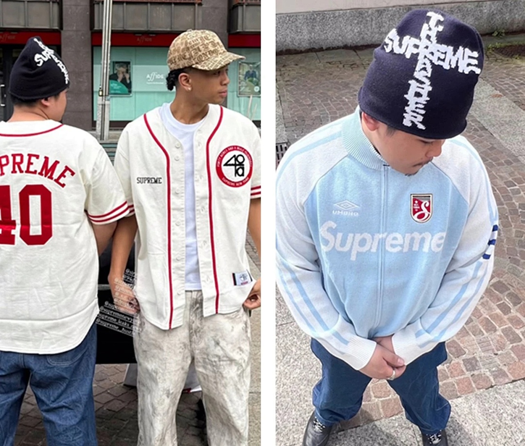 Supreme 398 SS25 Collab Fleece Black Red Purple Light Blue S - Image 73