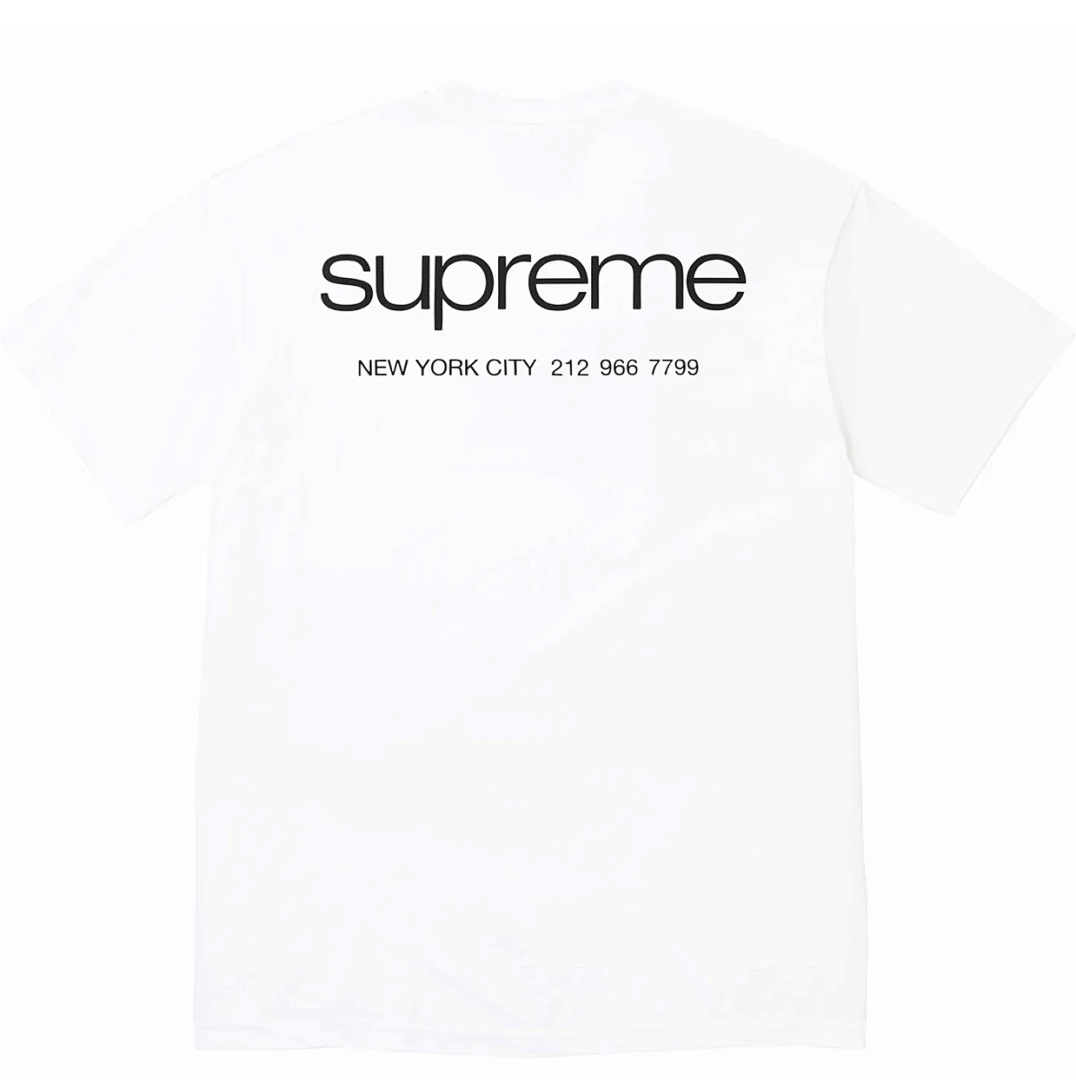 Supreme 108 Sup 23FW NYC Tee Short Sleeve Black White S M L - Image 5