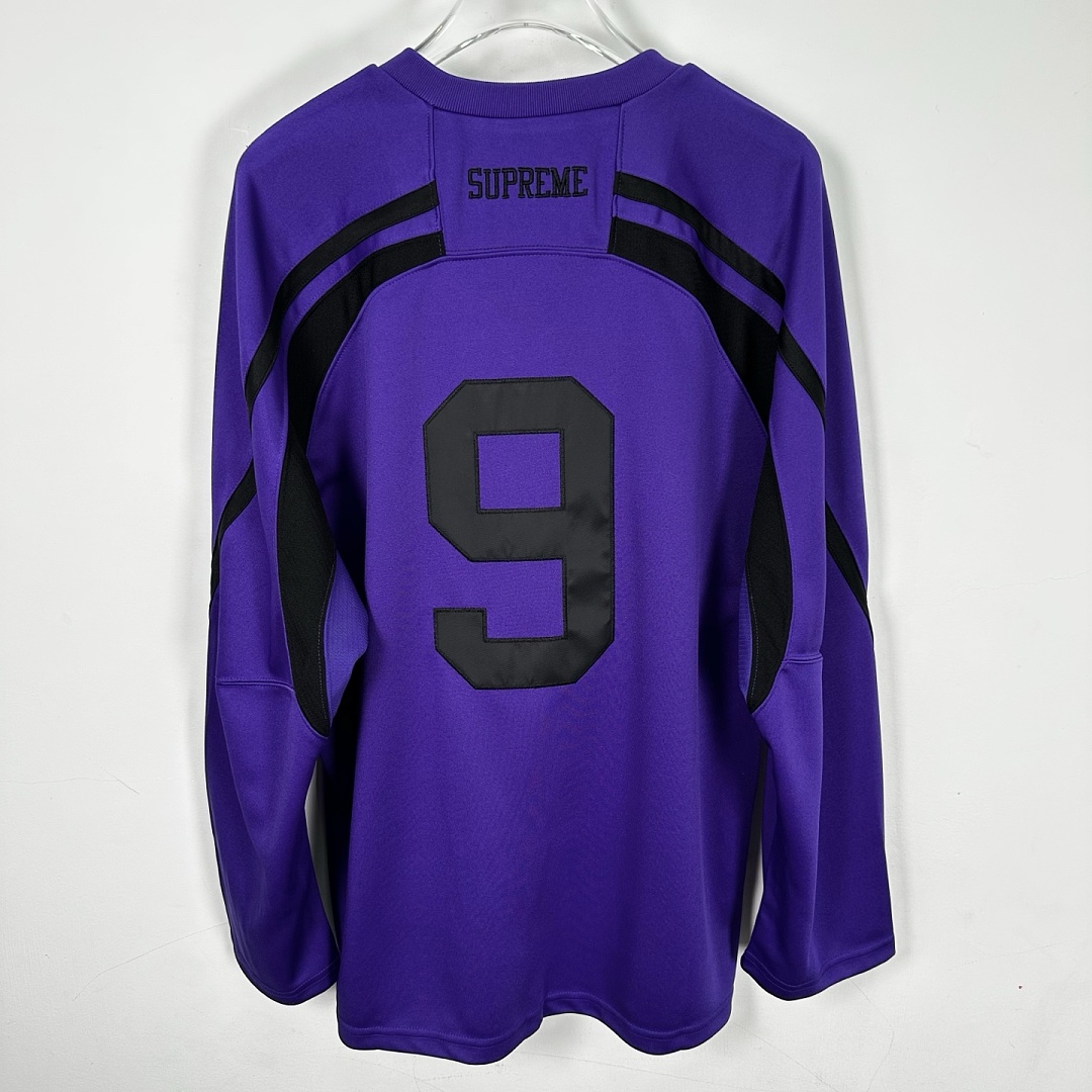 Supreme 248 SS26 HOCKEY JERSEY Long Sleeve Ice Black Purple S- XL - Image 18