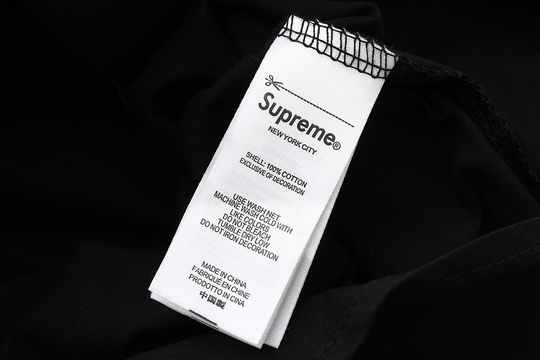 Supreme 338 FW25 WEEK8 S/S Work Shirt Leather Label Floral Striped Short Sleeve : Black Pink White S M L - Image 20