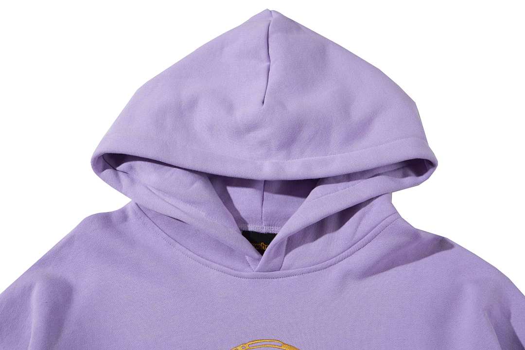 Drew House 228 DREW HOUSE SSENSE Exclusive Painted Mascot Hoodie Collab Limited Embroidered Velvet Black Purple S M L - Image 6