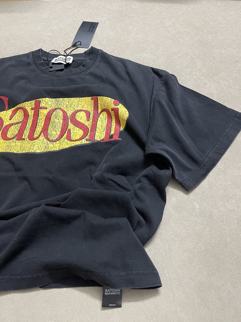 Unbranded 128 Satoshi NAKAMOTO Gum T : Washed Black S M L - Image 6