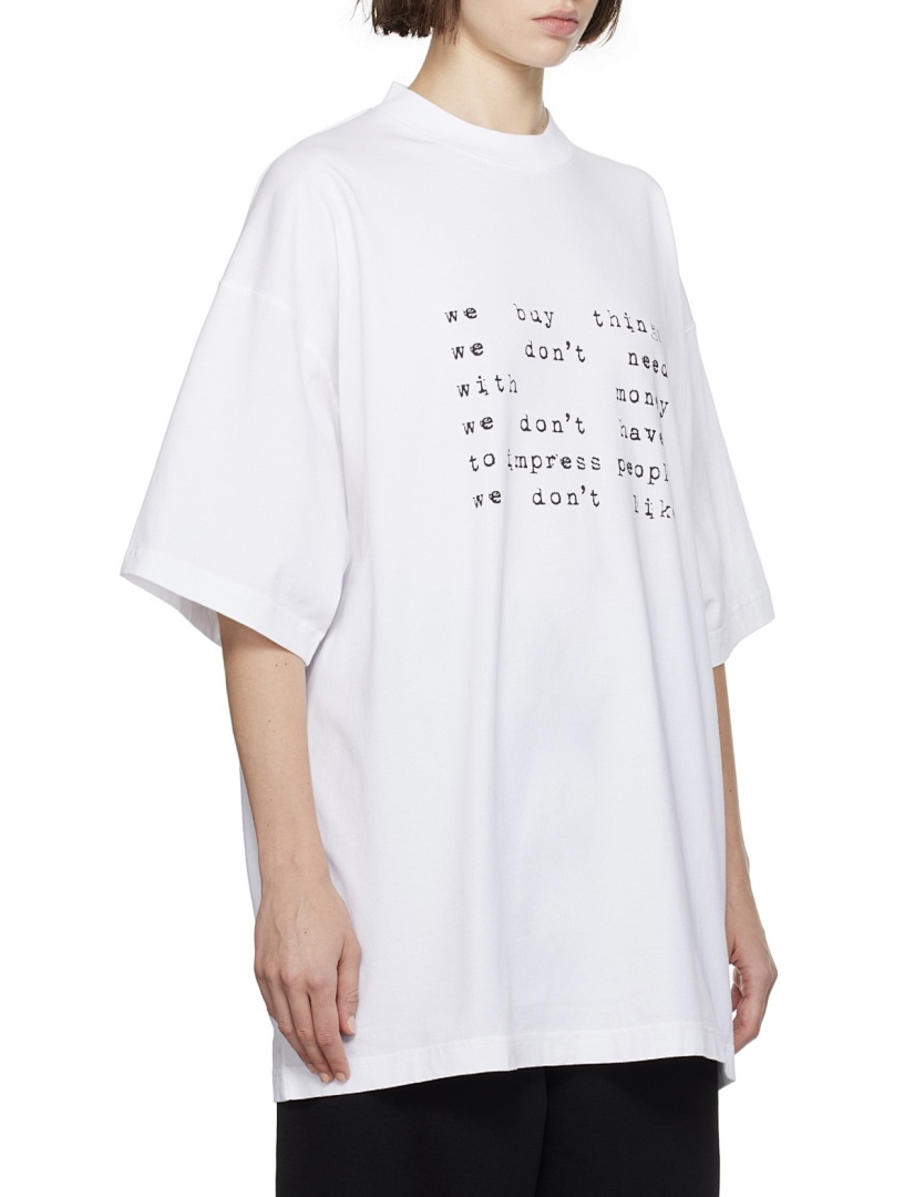 Unbranded 118 Vetements Label Logo Print Short Sleeve T White S-XL V5100# - Image 22