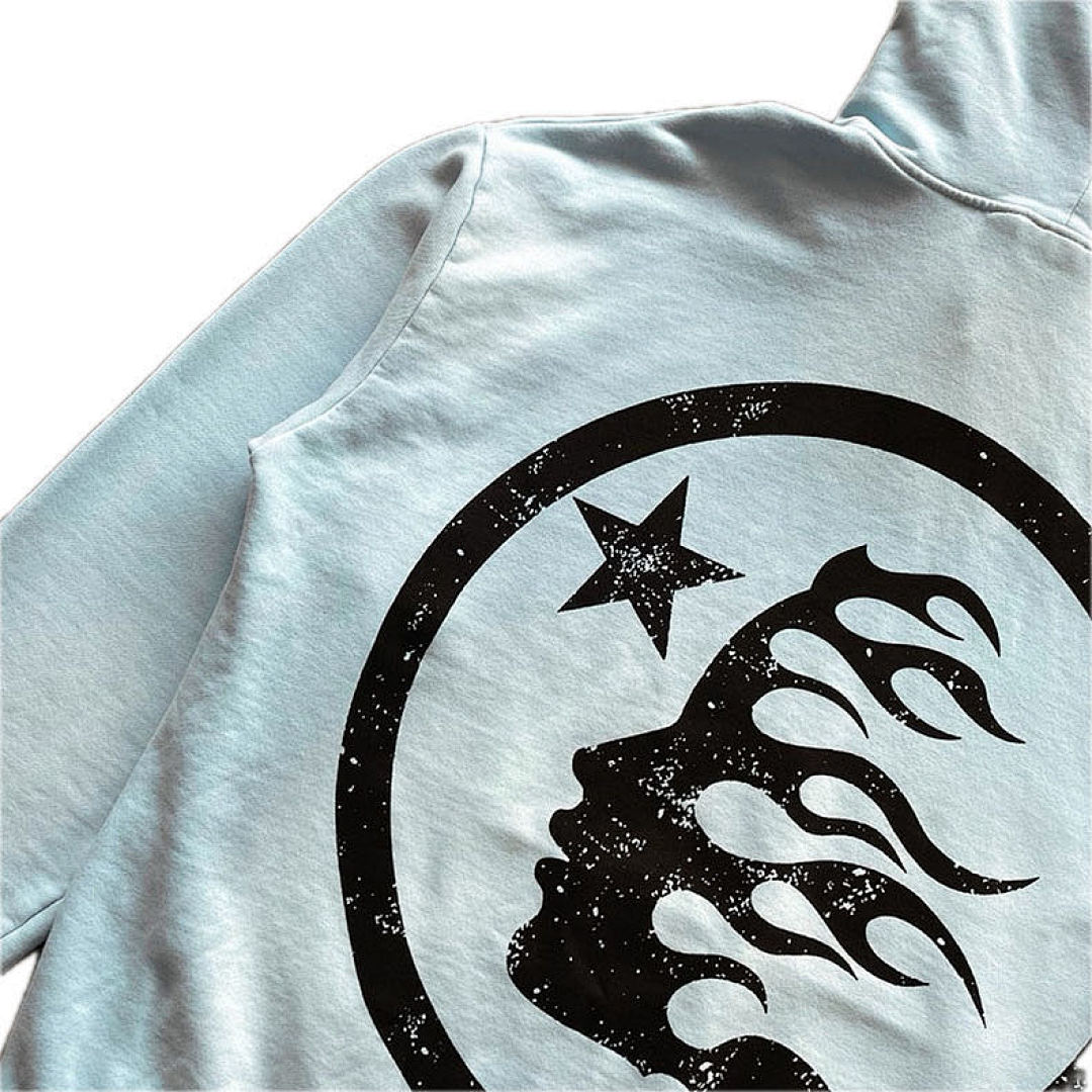 Hellstar 238 Hellstar Fire Sky Blue Hoodie Pants Water S-M-L-XL - Image 6