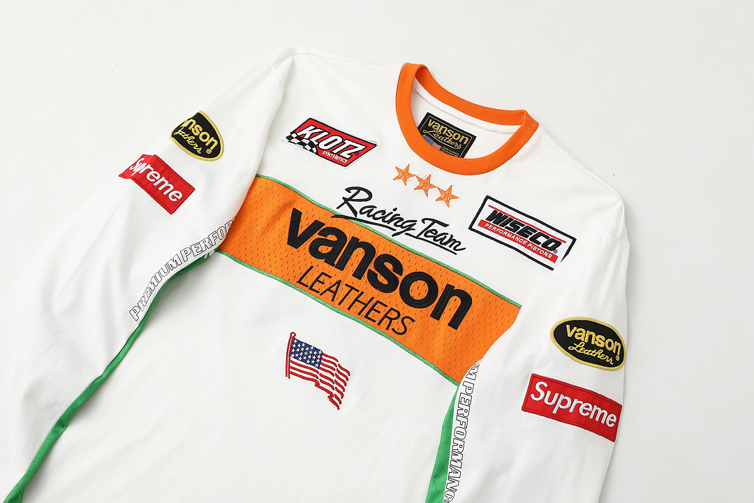 Supreme 328 Collab SS26 L/S Top Patchwork Embroidered Logg Long Sleeve T Mens Womens : Black Beige Pink S M L - Image 25