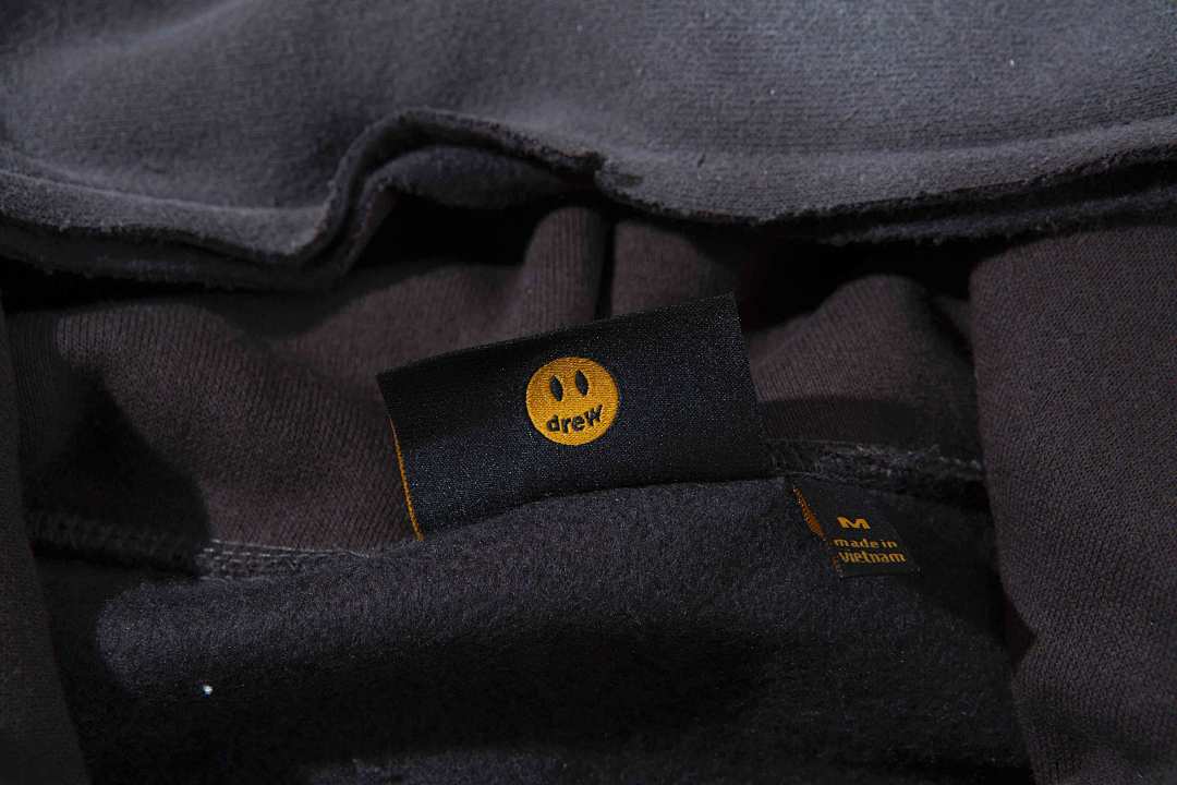 Drew House 238 DREW HOUSE MASCOT HOODIE Khaki Vintage Print Velvet Metallic Grey S M L - Image 5