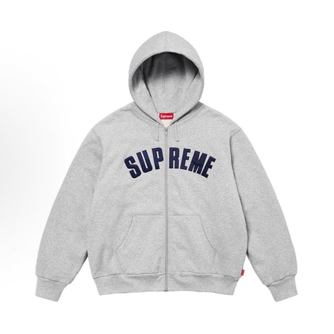 Supreme 398 24FW ARC THERMAL LINED ZIP UP HOODED Double Black Grey Red Blue S M L - Image 4