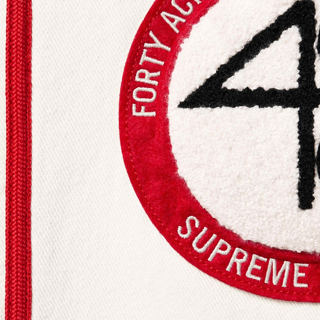 Off-White 268 SS25 40 Acres Twill Baseball Jersey LOGO Short Sleeve Black Off White S-XL - Image 10