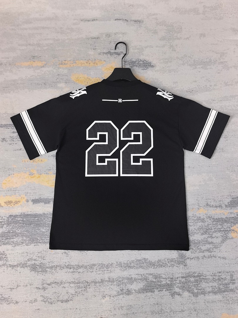 AMIRI 118 Wide Version Model Short Sleeve T Logo 22 Limited Exclusive Print High Wind Black White S M L XL 9909# - Image 30