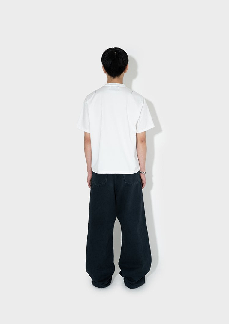 Unbranded 108 VUJADE DARTED LOGO TEE Print Short Sleeve T Black White 1 2 3 4 3911# - Image 30