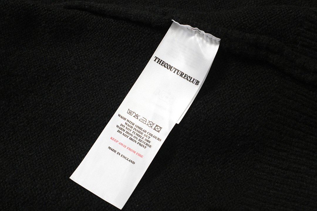 Christian Louboutin 198 THECOUTURECLUB Floral Logo Collar Fleece Light Grey Black S-XL T8901# - Image 14
