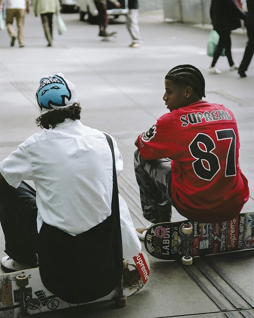 Supreme 218 SPITFIRE FOOTBALL JERSEY Fire Flame V Collar Short Sleeve Olive Black Red S - Image 30