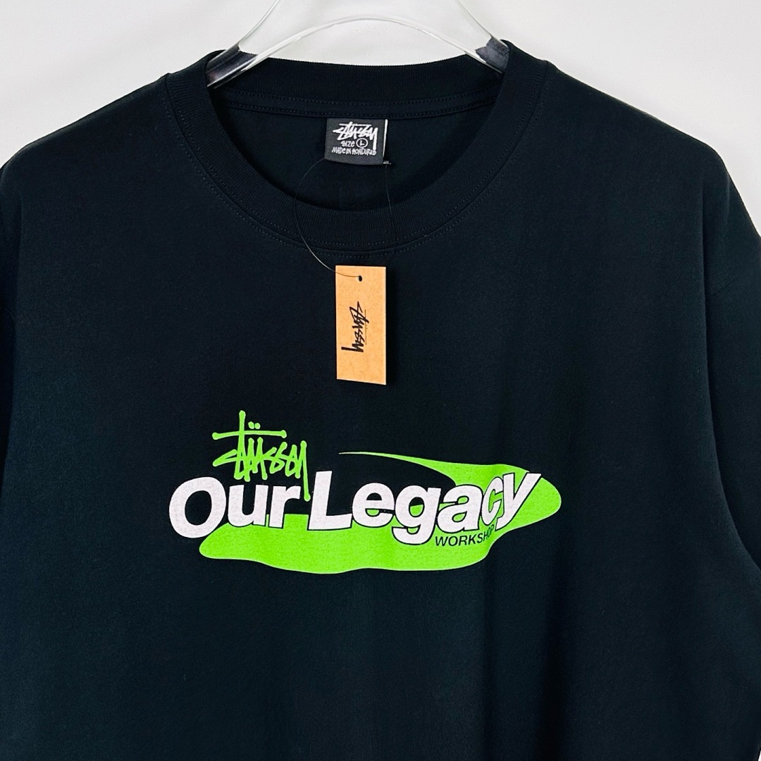 Stussy 128 STU SS25 OUR LEGACY TEE Collab T Print Short Sleeve Black Off White S-XL - Image 8