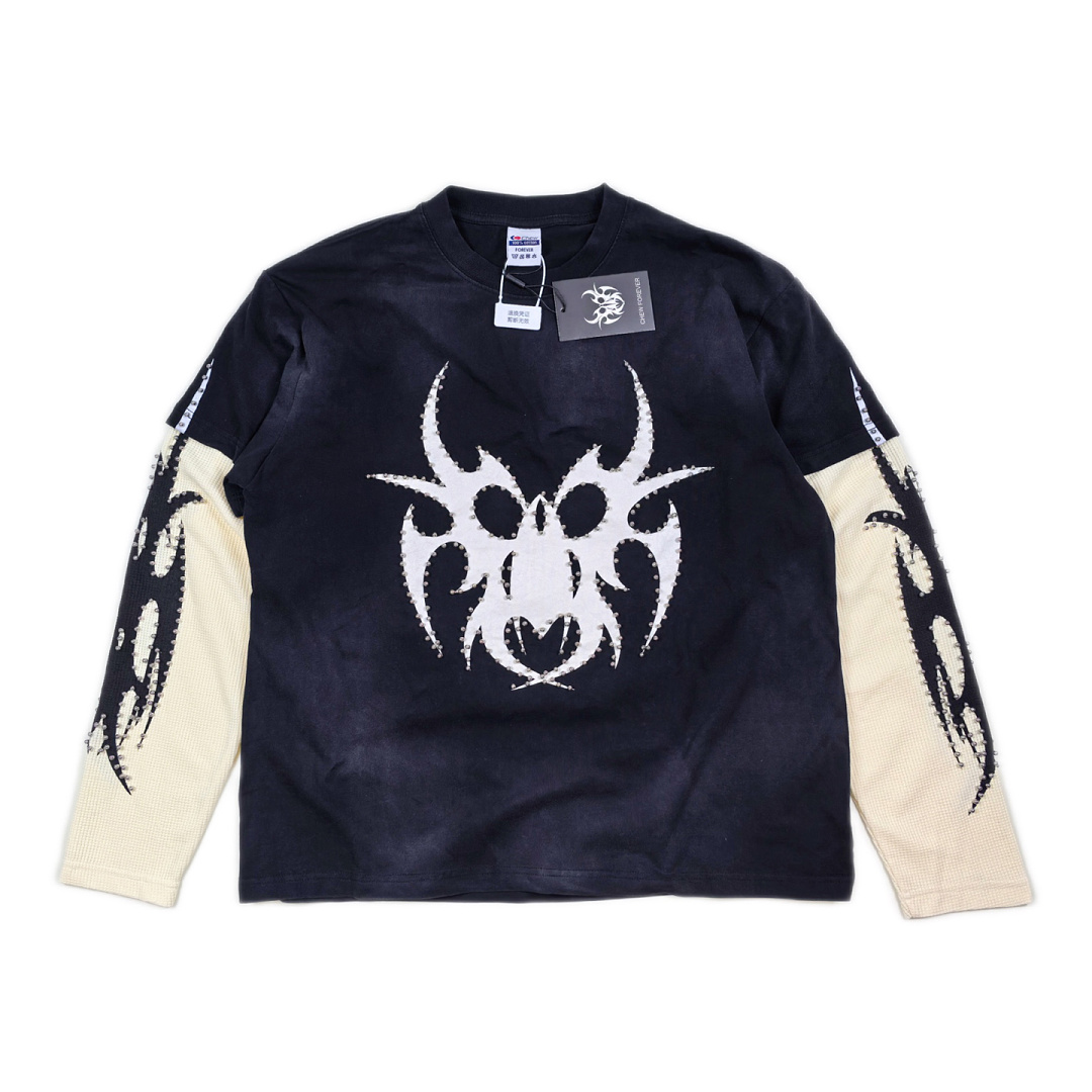 Chanel 218 CHEW FOREVER Star Long Sleeve : Water Black :S M L