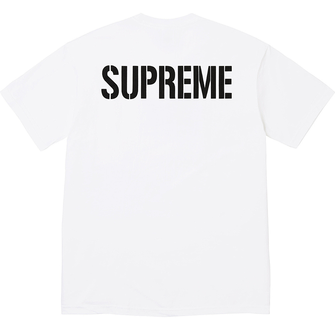 Supreme 138 26SS WORLD FAMOUS TEE Short Sleeve Black White S - Image 5