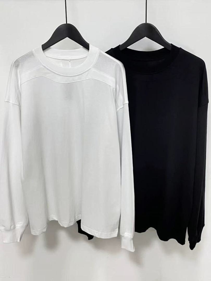 Unbranded 128 RO Wind Patchwork Solid Long Sleeve T Black White S-XL S2223# - Image 30