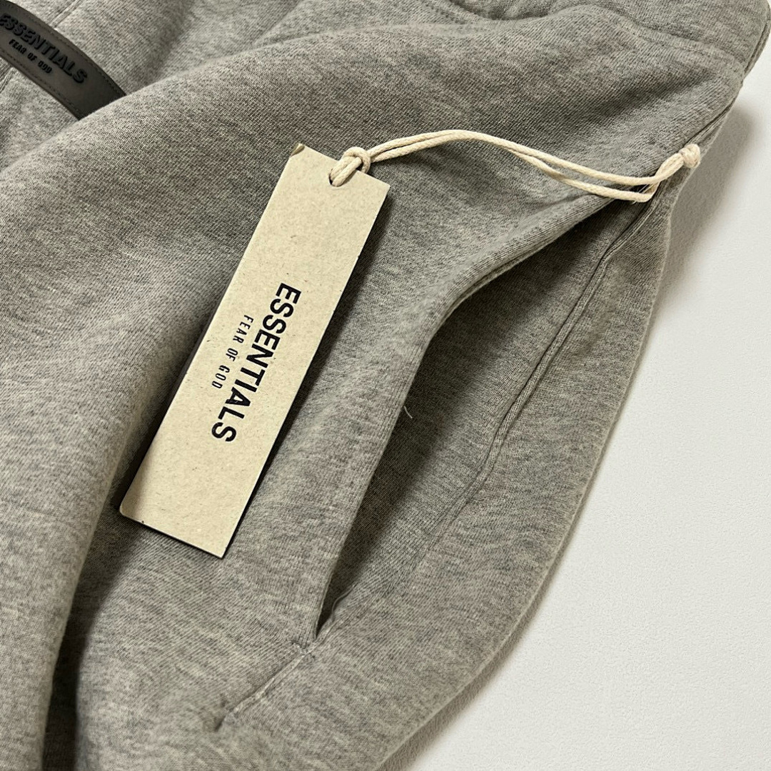 Essentials 148 Ess 1977 SS22 Shorts Iron Velvet Label Lace Short Mens (Black Dark Oatmeal 738) - Image 12