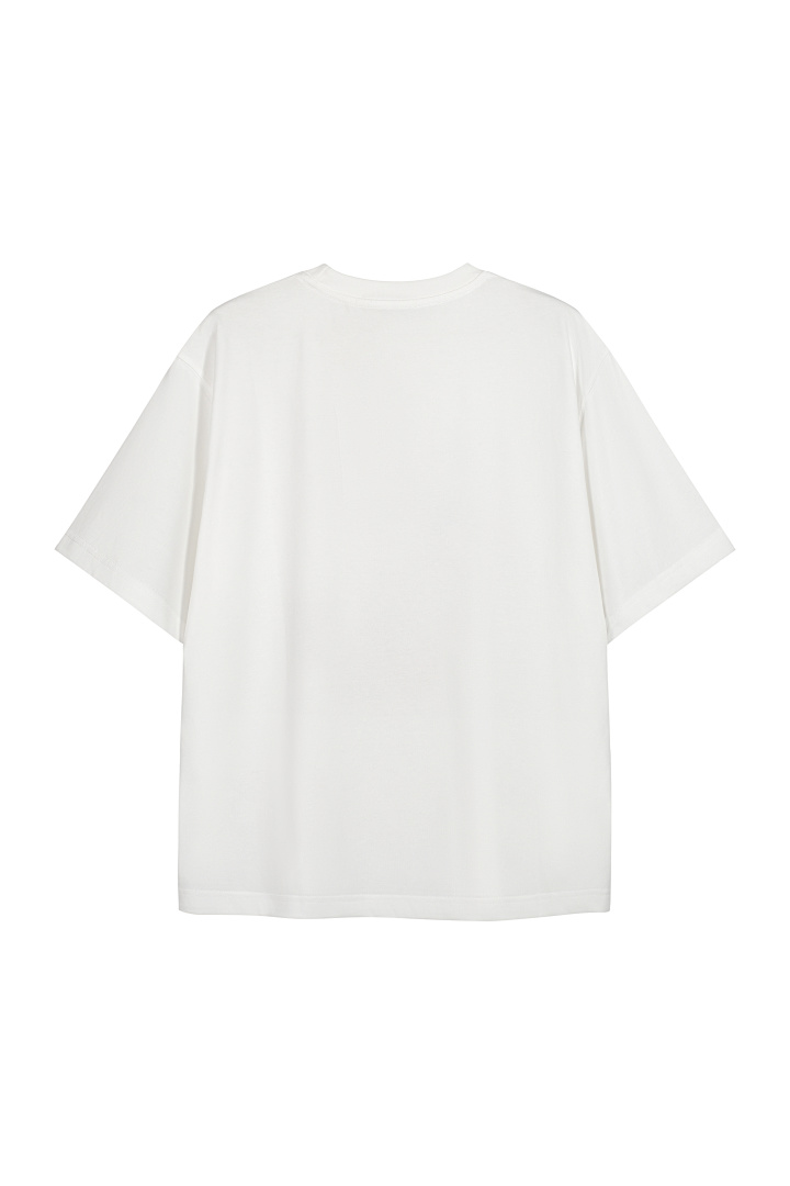 Acne Studios 128 AC Small Print Short Sleeve T White S-XL 8097# - Image 3
