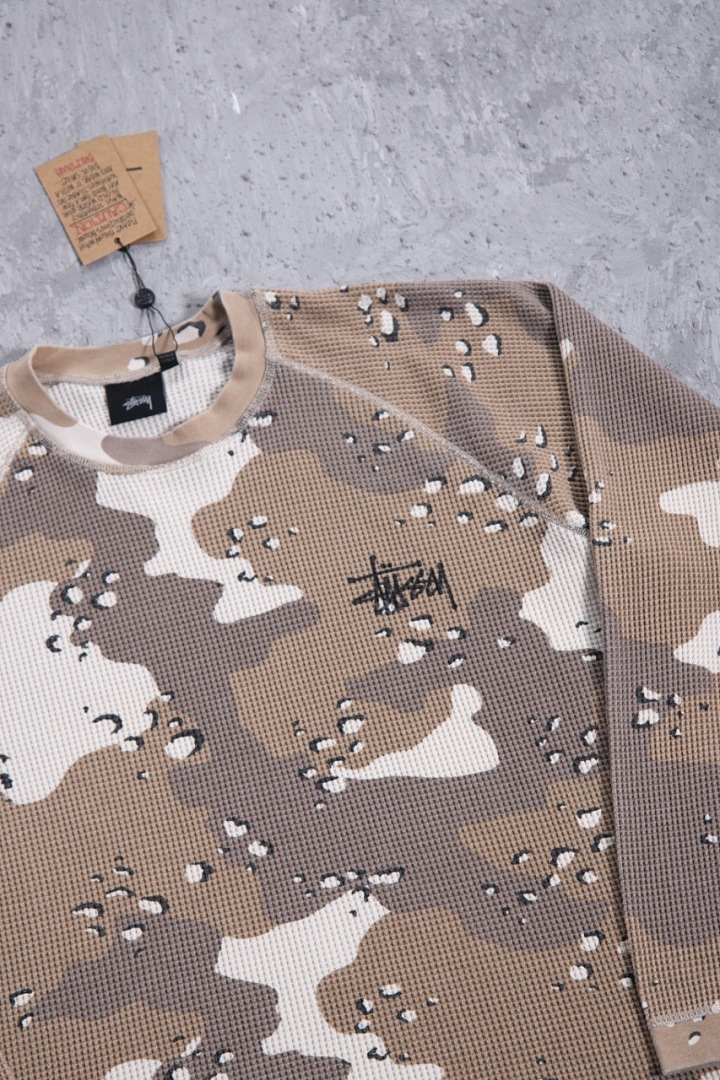 Stussy 198 STU Long Sleeve 2014 : Black Apricot White Sand Desert Camo Red Blue Yellow S-XL - Image 18