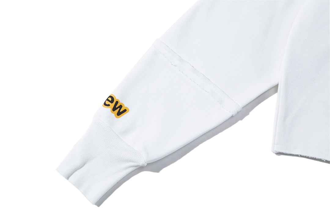 Off-White 218 Drew House 21Ss Mascot Deconstructed Hoodie Black Off White Pink S M L - Image 11