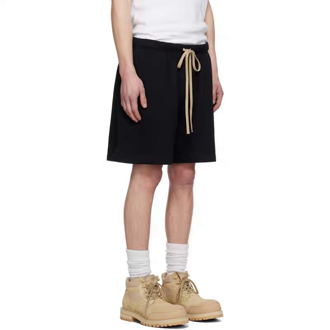 Essentials 178 Essx NBA Collab FW24 Sweatshorts Label Lace Up Short : Light Mist Grey Black :S-XL - Image 23