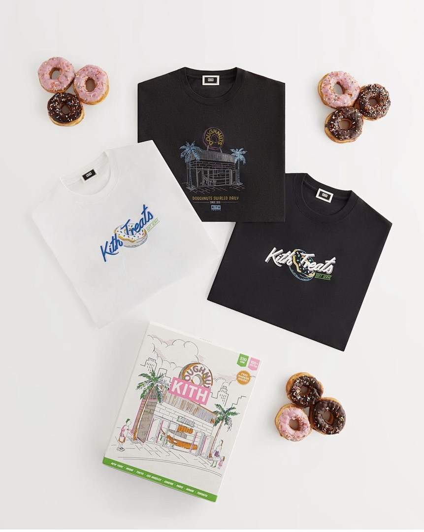 Adidas 138 KITH TREATS II Tee Limited Exclusive Print Wide Short Sleeve : Black White S M L - Image 24